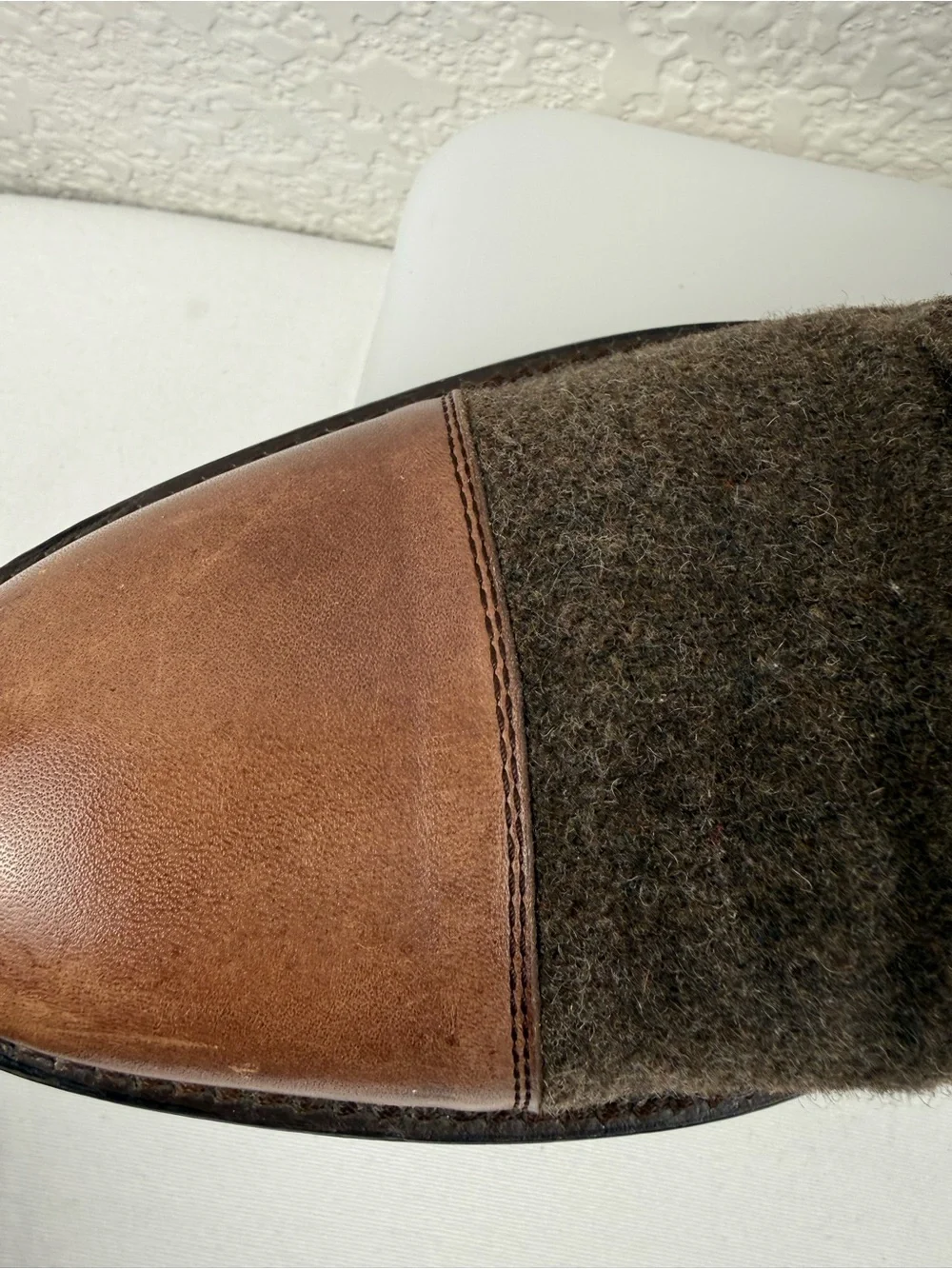 TAFT Jack Cap Toe Boots Wool & Leather | EU 40 (Men's US 7)